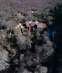 Landscape in the area surrounding the Cascada de las Pisas and the village of Villabáscones de...