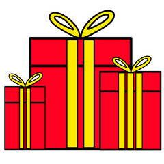Red Gift Box Illustration