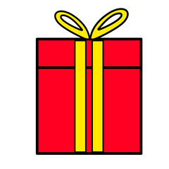 Red Gift Box Illustration