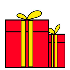 Red Gift Box Illustration