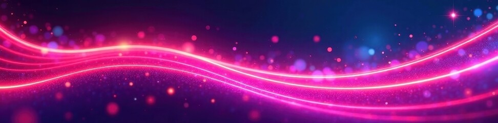 Vibrant neon streaks, dynamic curves, glowing energy , bright, vibrant, abstract
