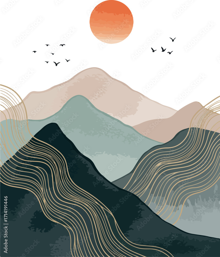 Poster ~temp_image_mountain_and_sun_abs_seed485690_1756375359333_1