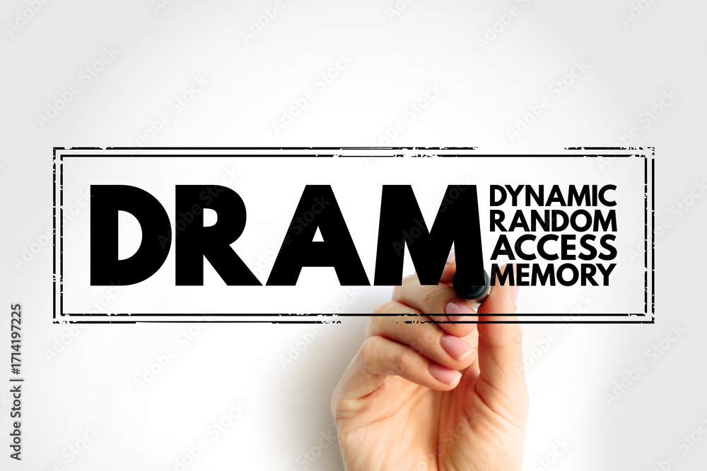 Poster dram - dynamic random access memory is a type of random-access semiconductor memory that stores each