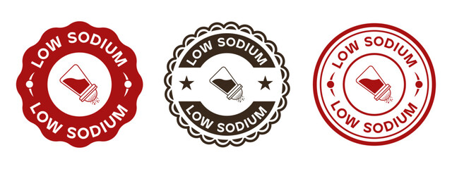 Low Sodium Health Seal Stickers Collection