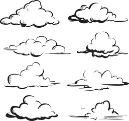 set of clouds