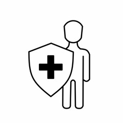 first aid kit icon Vector art symbols set of health and health care icons 