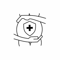 Vector art of health icons symbols of babies and pregnant women 