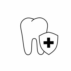 Vector art of dental and oral health icon symbols
