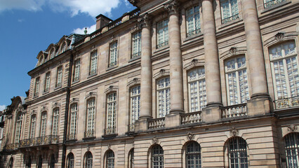 rohan palace in strasbourg in alsace in france 