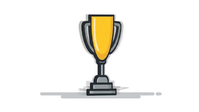 Award trophy illustration