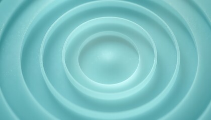 Obraz premium Ripples of Soft Blue Radiating Outward, Subtle Texture, and a Gentle Glow Creating a Calming and Abstract Composition