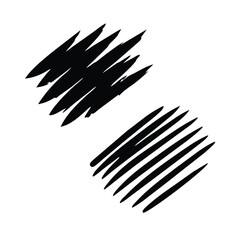 Grunge scrawls charcoal scribbles rough brush strokes underlines breakthroughs. Bold charcoal freehand stripes