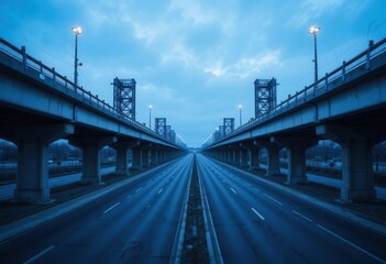 Fototapeta premium Geometric Concrete Steel Evoking Serenity Scale