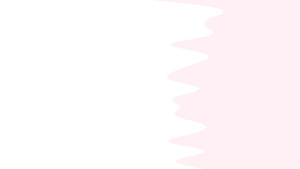 Abstract background featuring soft pink and crisp white with a playful, wavy dividing line, conveying simplicity and modern elegance.