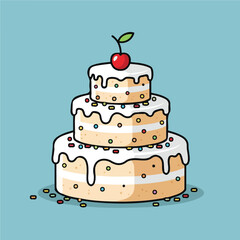 Cake icon vector design