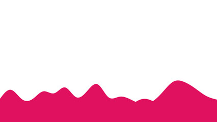 Vibrant pink wavy abstract shape on a clean white background, creating a modern, fluid design for presentations, web, or branding.