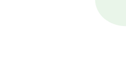 Minimalist abstract background with a soft green circular element against a clean white backdrop, ideal for design, presentations, or branding.