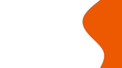 Clean, modern abstract background with a vibrant orange wave on white, offering ample copy space for design, business, or lifestyle projects.
