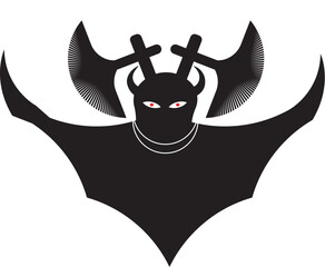 vector illustration of a halloween skull