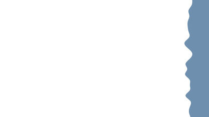 Clean white background with a wavy blue-grey border on the right, providing ample copy space for graphic design.