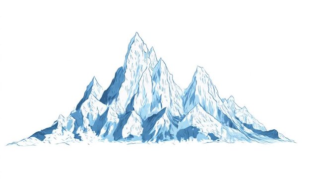 Illustrative mountainscape