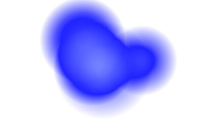 Abstract Blue Energy Glow Isolated on White Background