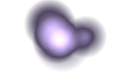 Soft Violet Light Orb: Abstract Glowing Energy on White