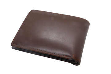 leather wallet isolated on transparent background
