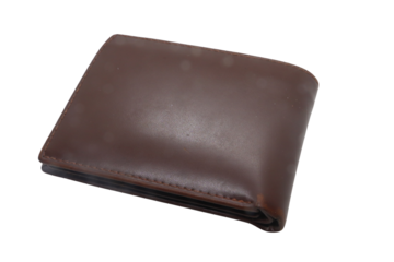 leather wallet isolated on transparent background