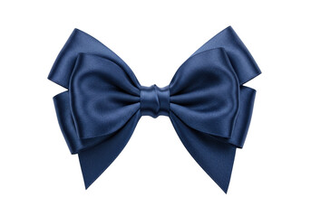 Isolated decorative blue bow tie accessory, formal wear for fashion events and celebrations