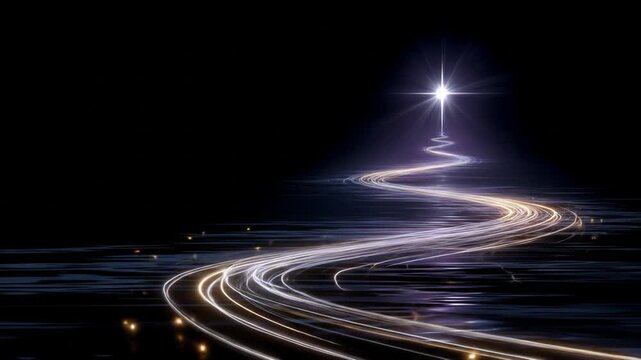 Starry path of light