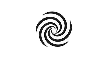 Swirling spiral pattern graphic design with black and white colors creating a visual illusion.