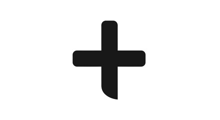 Fototapeta premium Plus Sign Symbol Mathematical Addition Simple Graphic Positive Concept Basic Geometric Shape.