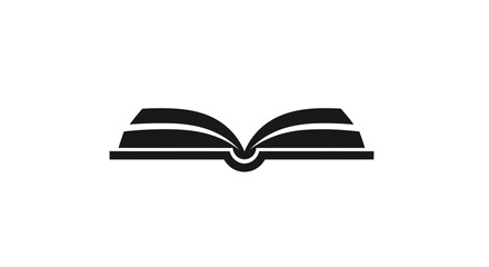 Open Book Icon Represents Knowledge and Learning.