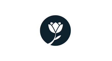 Elegant Flower Icon: A Symbol of Growth and Beauty.