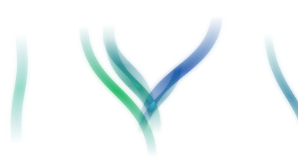 Fluid Abstract Green Blue Line isolated on png, transparent background: Modern Digital Design, Connectivity, and Growth Concept