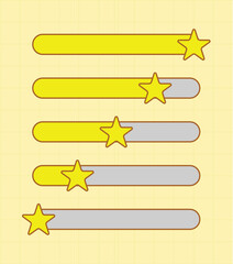 Star Rating Progress Bars - A Visual Representation of Evaluation and Ranking