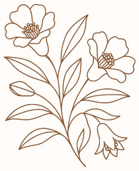 Vector illustration of an abstract flower