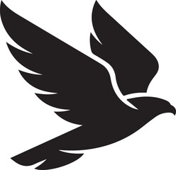 A majestic hawk in mid flight symbolizing freedom