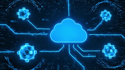 Cloud computing security with digital virus threat visualization 
 - Powered by Adobe