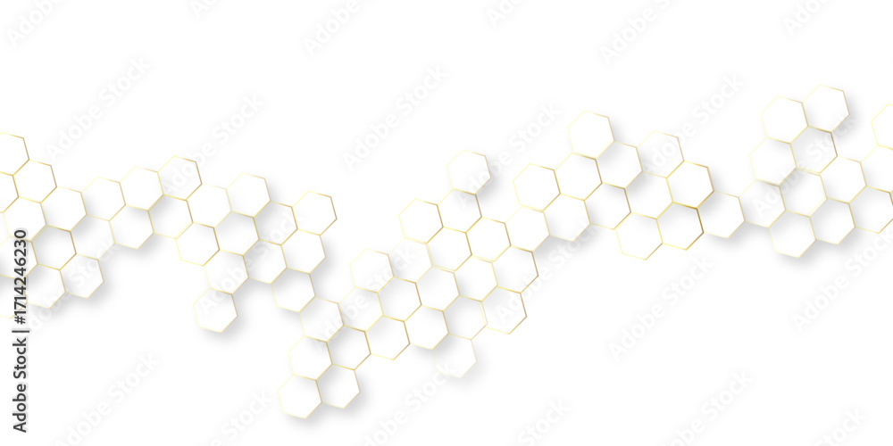 Canvas Prints abstract modern vector polygonal pattern, abstract white hexagon concept background soft white backg