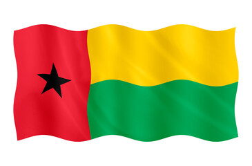 Digital composite. ..Flag of Guinea Bissau..On September 24th Guinea Bissau celebrates its Independence Day. ..PNG file
