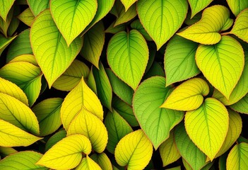 Intricate, overlapping leaves forming a continuous, flowing pattern,  branch,  leafy