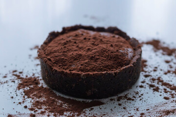 close up of chocolate cake