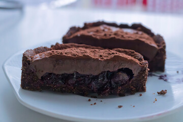 piece of chocolate cake