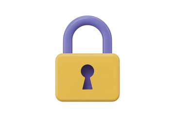 Secure your data with this bright, modern padlock icon