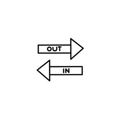 Icon in and out