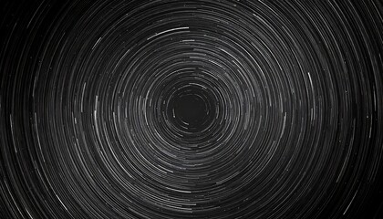 Abstract concentric circles of light trails