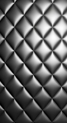 Fototapeta premium A sophisticated pattern of quilted diamond shapes creates a sleek, modern visual.