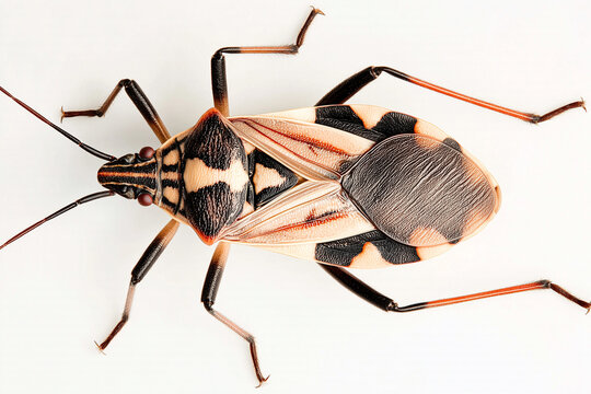 Macro Triatominae insect, including species like Triatoma infestans, Rhodnius prolixus and Panstrongylus megistus, known vectors of Chagas disease